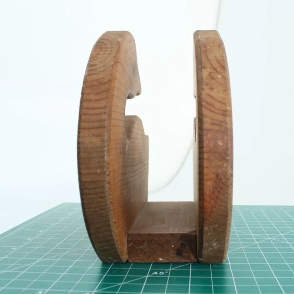 Vintage Wooden Goose Napkin Holder Heart‎ Country Farmhouse Decor Brown 7.5in